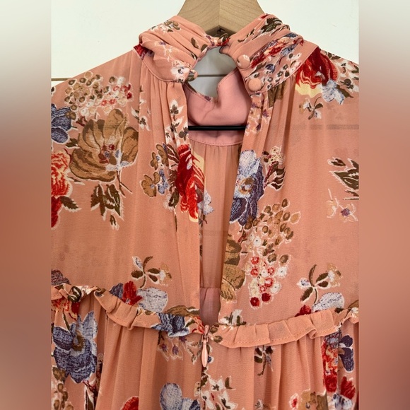 Cinq a Sept Jamie Georgette Floral Tiered Dress - Picture 13 of 13